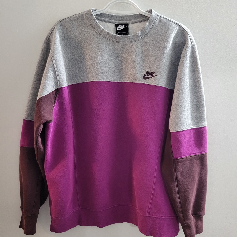 Nike Sportswear Colorblock Pullover Sweatshirt Men's Size Large